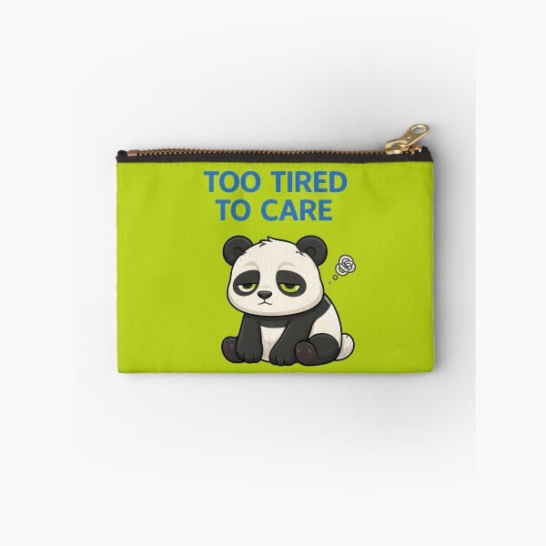 Item preview, Too Tired To Care Panda – Lazy Cute Cartoon designed and sold by Papier Atelier Art.