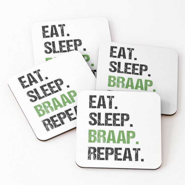 Item preview, Eat Sleep Braap Repeat Funny Motocross Dirt Bike designed and sold by JRRTs.