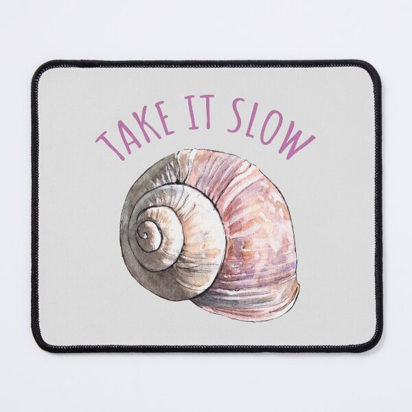 Item preview, Take it slow - watercolor snail - live slowly designed and sold by AquarellChill.