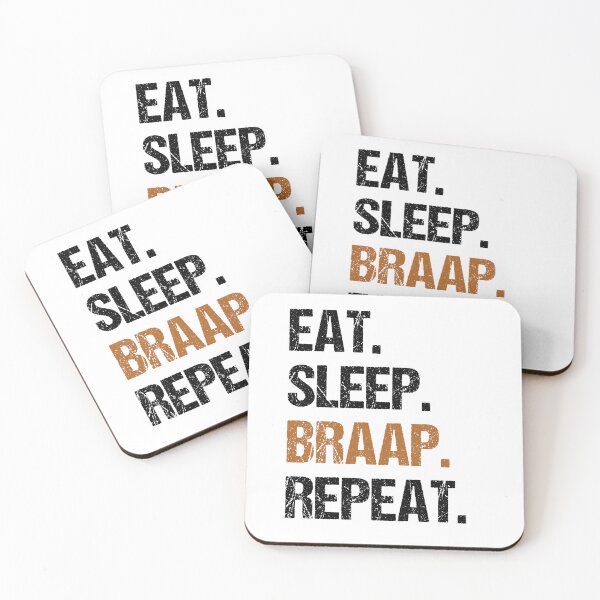 Item preview, Eat Sleep Braap Repeat Funny Motocross Dirt Bike designed and sold by JRRTs.