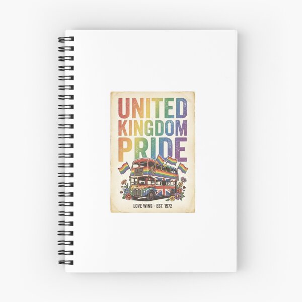 Item preview, Retro UK Pride Poster – Love Wins Bus Edition ?️‍? designed and sold by Tily360.