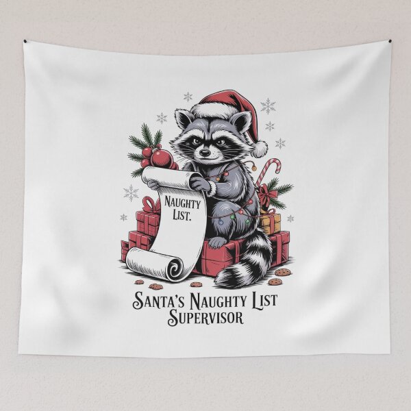 Item preview, Santa’s Naughty List Supervisor designed and sold by Qwibbo.