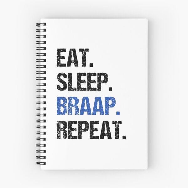 Item preview, Eat Sleep Braap Repeat Funny Motocross Dirt Bike designed and sold by JRRTs.