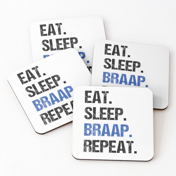 Item preview, Eat Sleep Braap Repeat Funny Motocross Dirt Bike designed and sold by JRRTs.