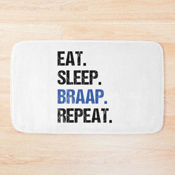 Item preview, Eat Sleep Braap Repeat Funny Motocross Dirt Bike designed and sold by JRRTs.
