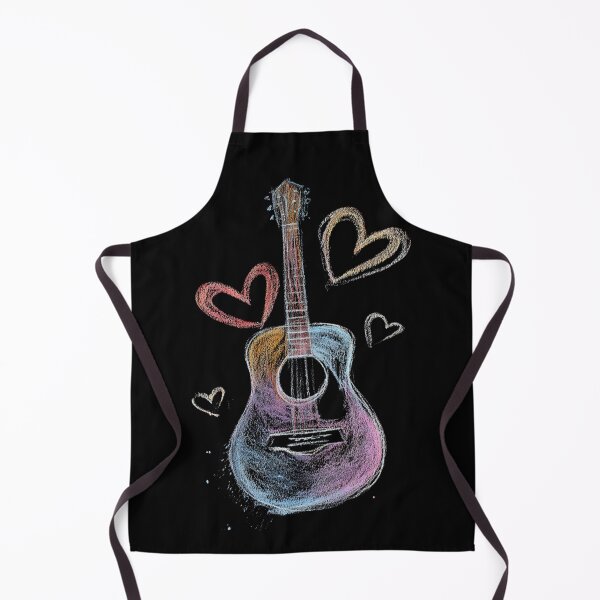 Item preview, Guitar on Chalkboard designed and sold by StudioRedKoala.