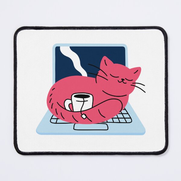 Item preview, careless cat and coffee designed and sold by delicate-pov.