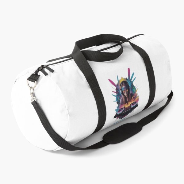 Item preview, Female DJ Mixing Electronic Music Rave Art designed and sold by 140bpmmusic.