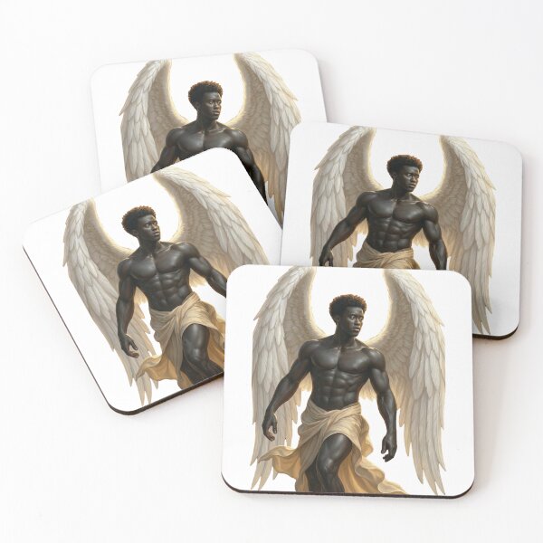 Item preview, Powerful Guardian Angel with Wings – Divine Strength and Protection Art designed and sold by buycostarica.