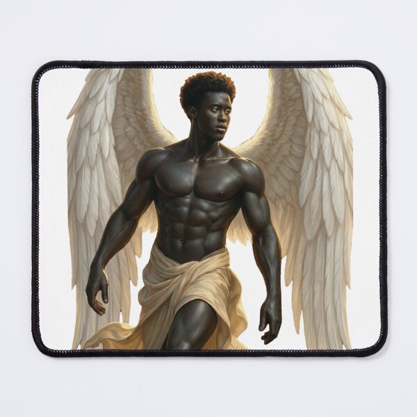 Item preview, Powerful Guardian Angel with Wings – Divine Strength and Protection Art designed and sold by buycostarica.
