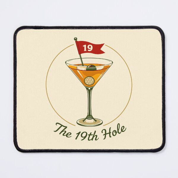 Item preview, The 19th Hole – Modern Vintage Golf Logo | Elegant Martini Vector designed and sold by MKV Design.