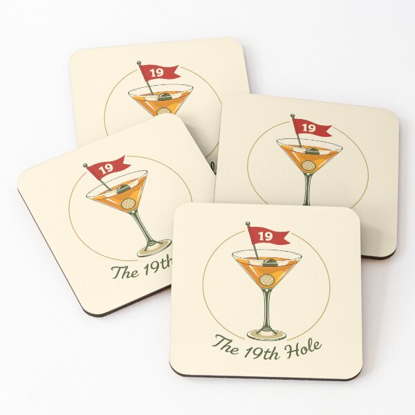 Item preview, The 19th Hole – Modern Vintage Golf Logo | Elegant Martini Vector designed and sold by MKV Design.