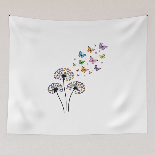 Item preview, Dandelion butterfly flow designed and sold by HandicraftArt.