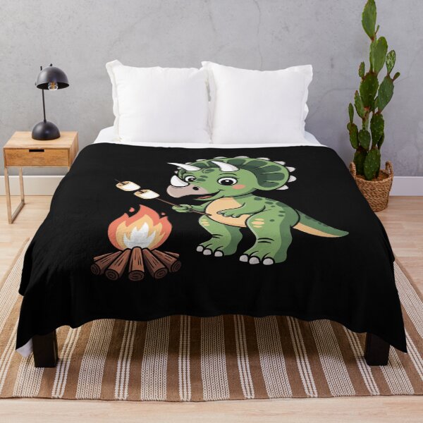 Item preview, Triceratops Dinosaur roasting Marshmallow Campfire dessert designed and sold by nicomitchell.
