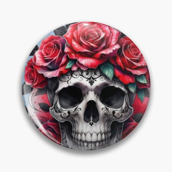 Item preview, SkullRose LoveDeath Art designed and sold by WAKYSHOP.