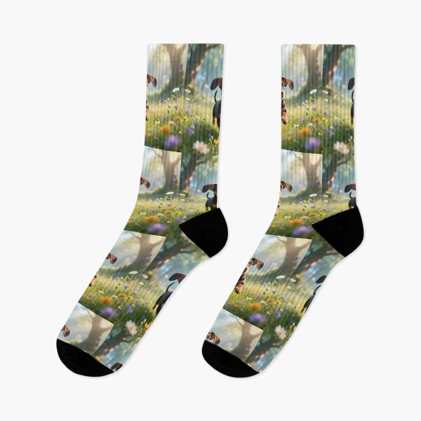 Item preview, Puppy dog playing in a field.  designed and sold by Nomad-Maynard.