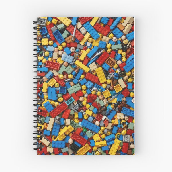 Item preview, Colorful Brick Hoard - Toy Block Chaos Texture designed and sold by SavinMercantile.