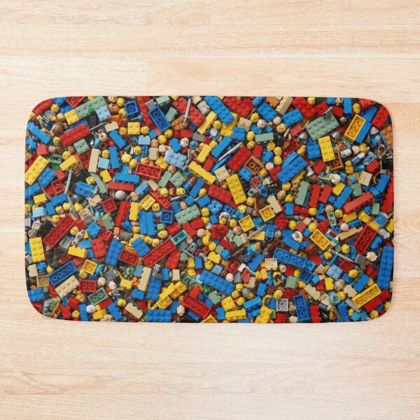 Item preview, Colorful Brick Hoard - Toy Block Chaos Texture designed and sold by SavinMercantile.