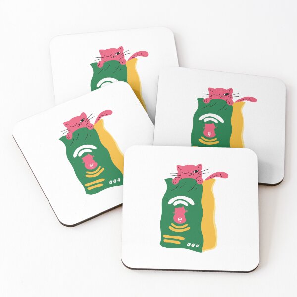 Item preview, careless cat in coffee  designed and sold by delicate-pov.