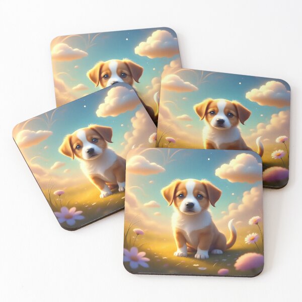 Item preview, Puppy dog playing in a field.  designed and sold by Nomad-Maynard.