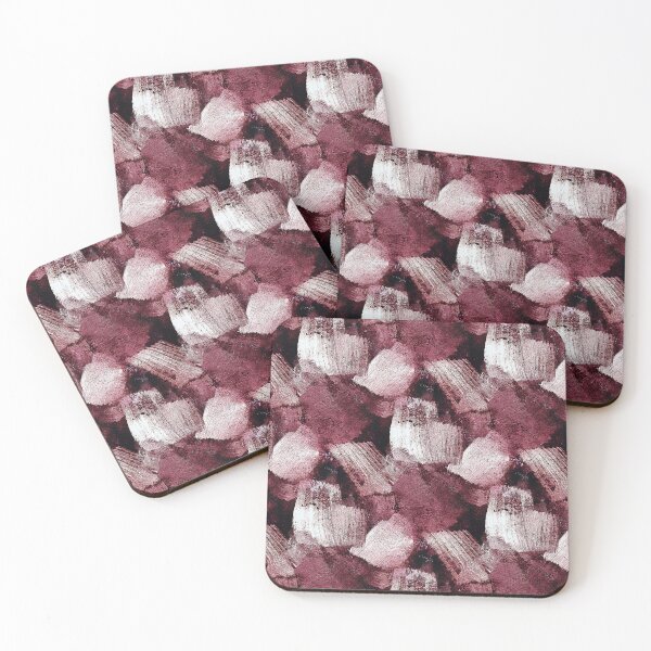 Item preview, Random Painterly Floral Abstract Pattern in Burgundy designed and sold by Artistestella.