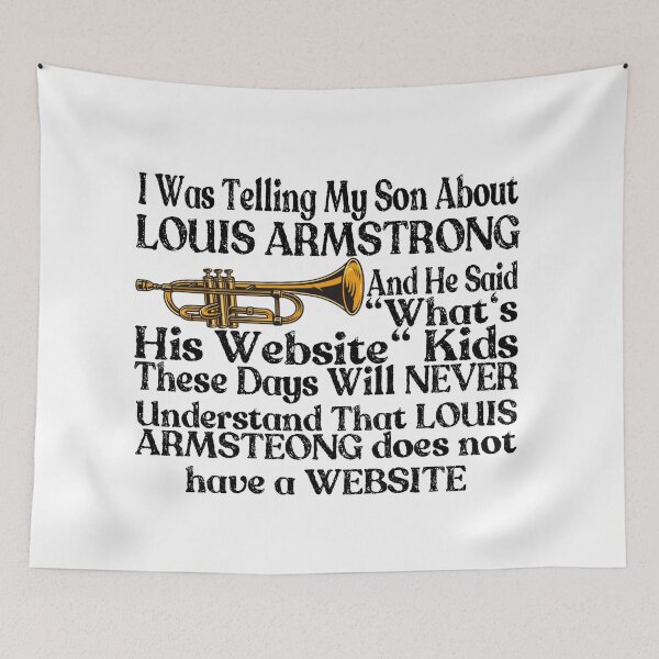 Item preview, I Was Telling My Son About Louis Armstrong designed and sold by Mohamed Orav.