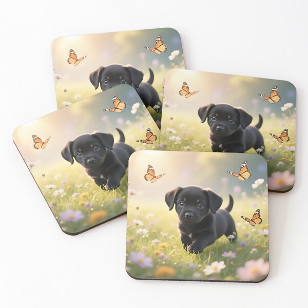Item preview, Puppy dog playing in a field.  designed and sold by Nomad-Maynard.