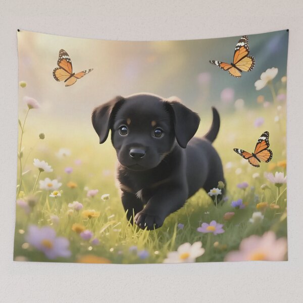 Item preview, Puppy dog playing in a field.  designed and sold by Nomad-Maynard.