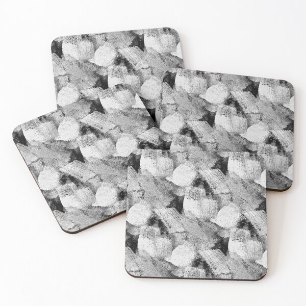 Item preview, Random Painterly Floral Abstract Pattern in White designed and sold by Artistestella.