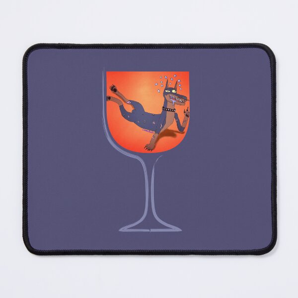 Item preview, Doberman Glass designed and sold by HoundMouse Art Shop.
