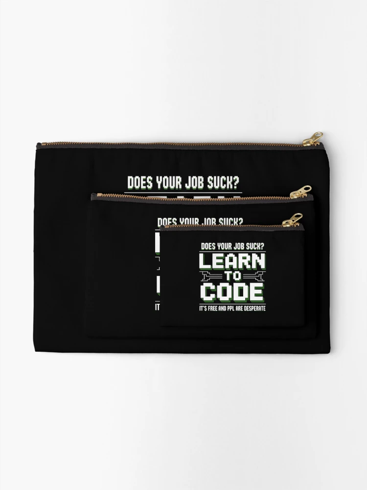 Thumbnail 2 of 4, Zipper Pouch, Software Engineer Programming Computer Developer Coder designed and sold by andreaswest.