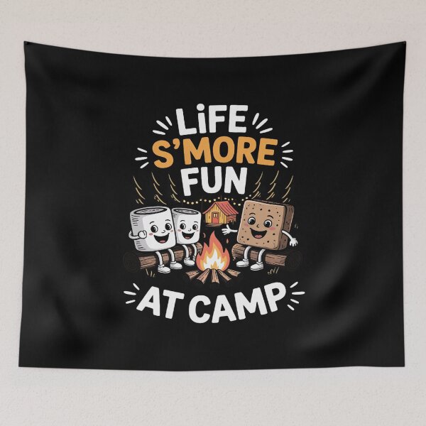 Item preview, S'mores Camping Campfire Marshmallow Life S'more designed and sold by andreaswest.
