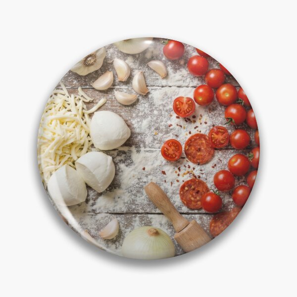 Item preview, Italian Pizza Ingredients - Rustic Cooking Knolling designed and sold by SavinMercantile.
