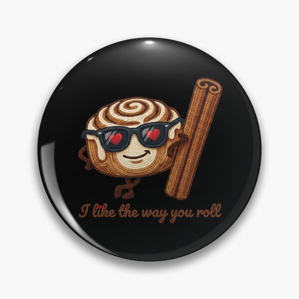 Item preview, Faux yarn I Like The Way You Roll - Funny Cinnamon Bun Pun designed and sold by Muse Merch.