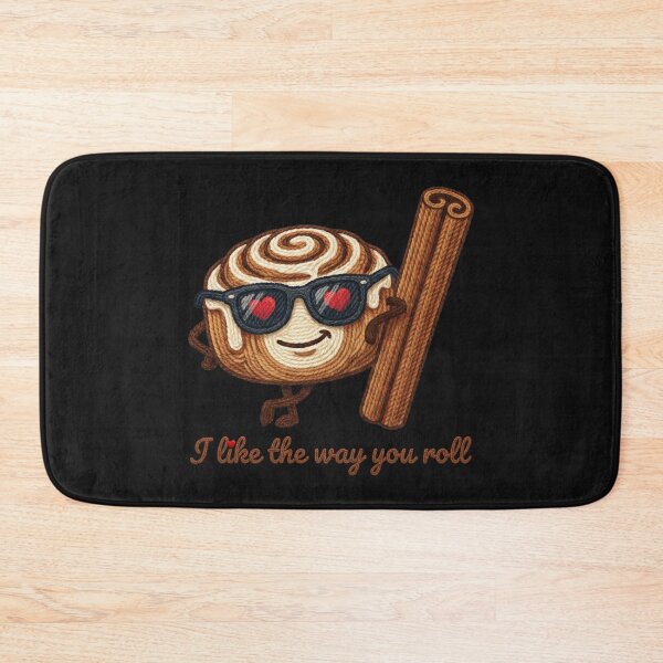 Item preview, Faux yarn I Like The Way You Roll - Funny Cinnamon Bun Pun designed and sold by Muse Merch.
