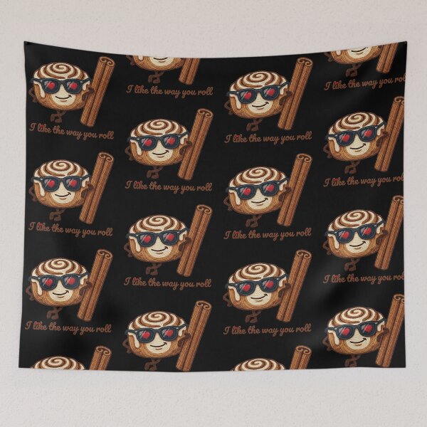 Item preview, Faux yarn I Like The Way You Roll - Funny Cinnamon Bun Pun designed and sold by Muse Merch.