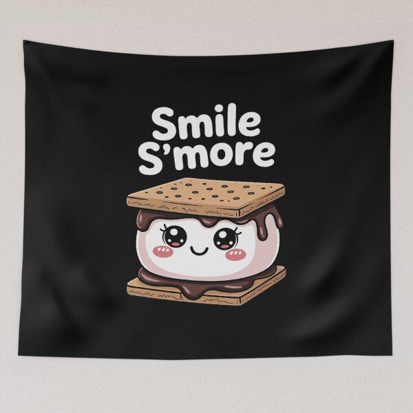 Item preview, Smile Some More - Cute Smores Camping Bonfire Marshmallow designed and sold by andreaswest.
