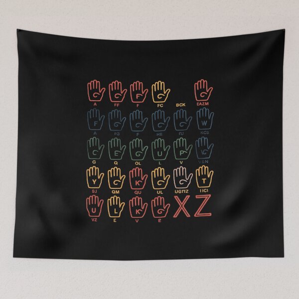 Item preview, Sign Language ASL Teacher Hand Alphabet Learning designed and sold by andreaswest.