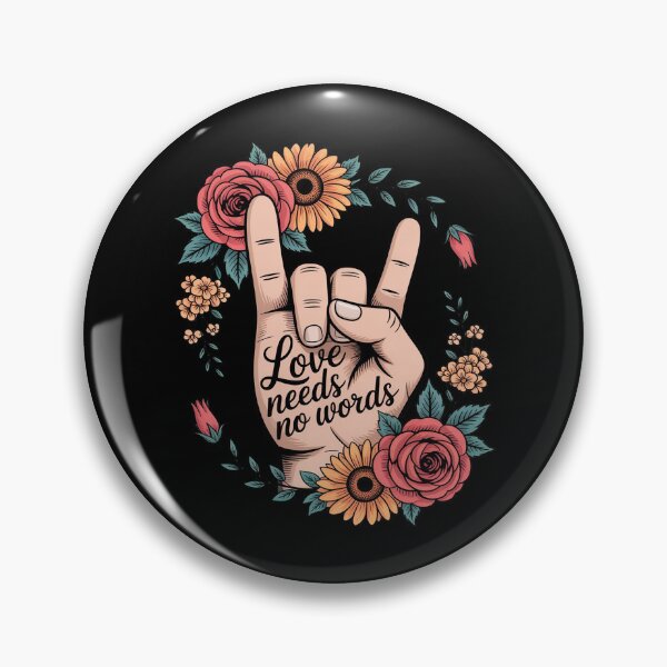 Item preview, Sign Language ASL Love Needs No Words Special Education Spee designed and sold by andreaswest.