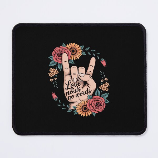 Item preview, Sign Language ASL Love Needs No Words Special Education Spee designed and sold by andreaswest.