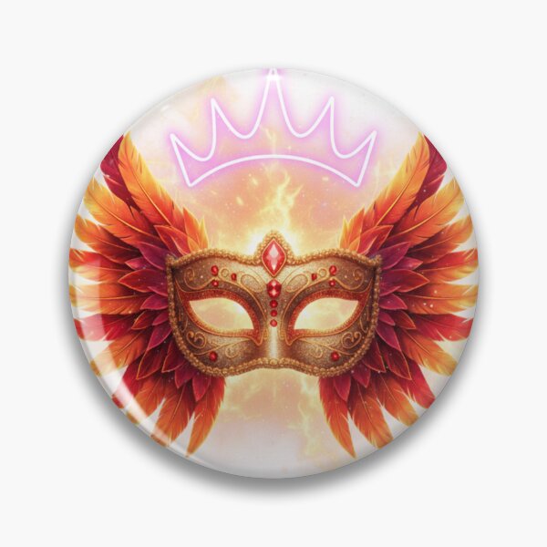 Item preview, Cosmic Rio Carnival Mask – Phoenix Flame Edition designed and sold by Tily360.