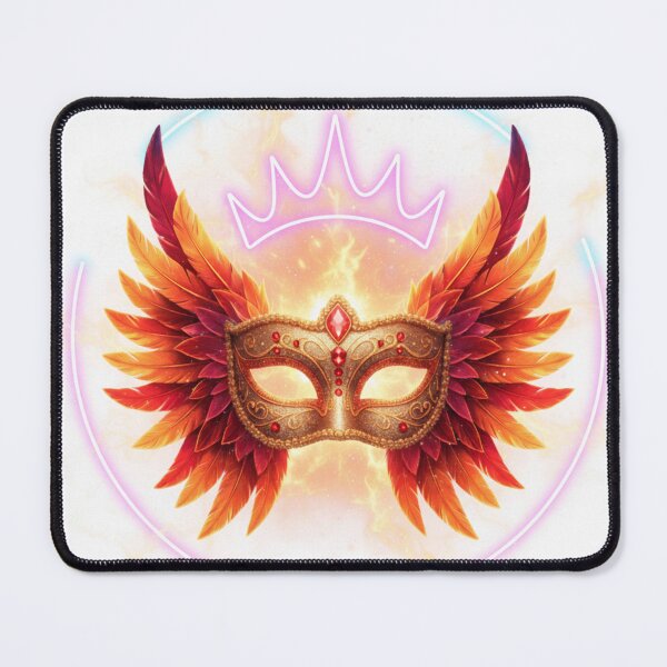 Item preview, Cosmic Rio Carnival Mask – Phoenix Flame Edition designed and sold by Tily360.