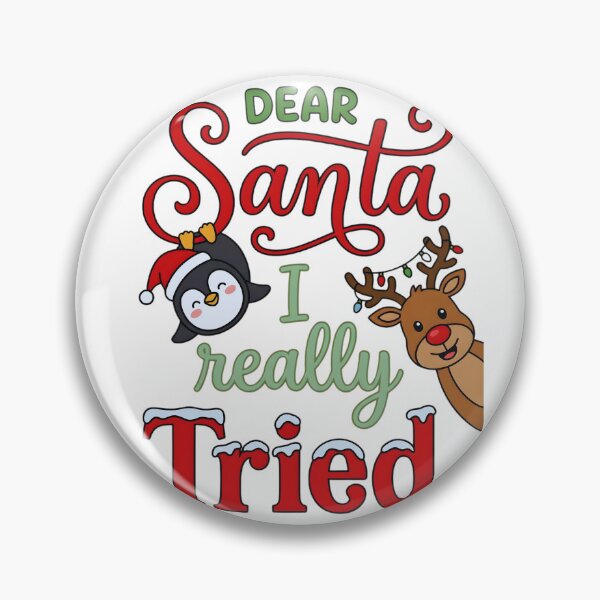 Item preview, Dear Santa I Really Tried, Funny Christmas Holiday Shirt Gift, Sarcastic Xmas Humor Graphic Tee for Men Women designed and sold by saloui.