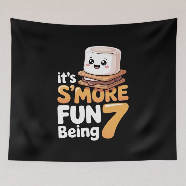 Artikelvorschau, Marshmallows am Lagerfeuer zum 7. Geburtstag – Camping-S'mores entworfen und verkauft von andreaswest.