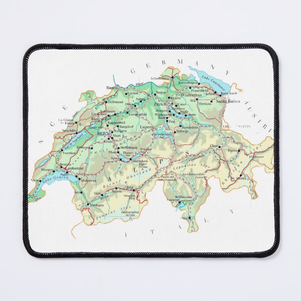 Item preview, Map of Swiss designed and sold by di-Vera-Rosati.