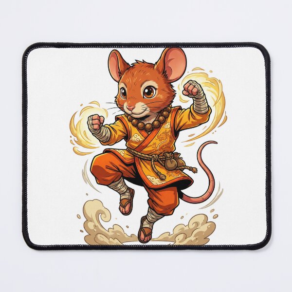 Item preview, Fists of Fur: Mousefolk Monk designed and sold by SkinnyFlatWhite.