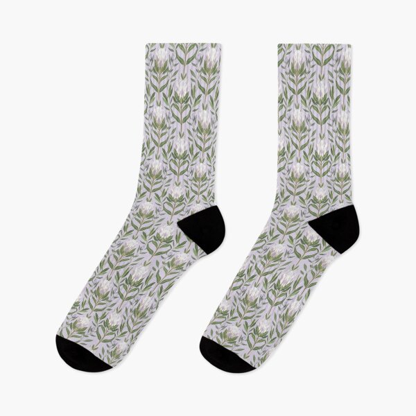 Item preview, Protea Floral Pattern • Soft Lilac Botanical Repeat • Elegant Modern Nature Design designed and sold by baheeya.