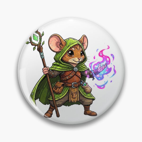 Item preview, Grove Guardian: Mousefolk Druid designed and sold by SkinnyFlatWhite.