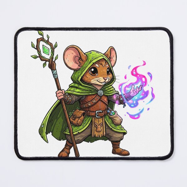Item preview, Grove Guardian: Mousefolk Druid designed and sold by SkinnyFlatWhite.