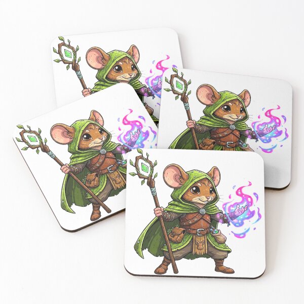 Item preview, Grove Guardian: Mousefolk Druid designed and sold by SkinnyFlatWhite.